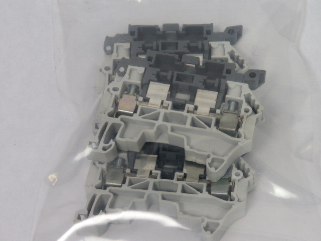 ABB ZS4-SF1 Terminal Block Fuse Holder Lot of 3 GREY USED