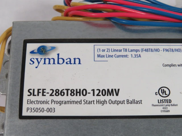 Symban Lighting SLFE-286T8H0-120MV Electronic Ballast 120-277V 50/60Hz ! NOP !