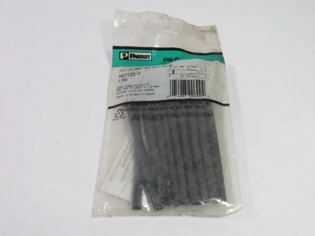 Panduit HSTT25-Y Heat Shrink Tubing Sleeve 1/4" Lot Of 13 NWB