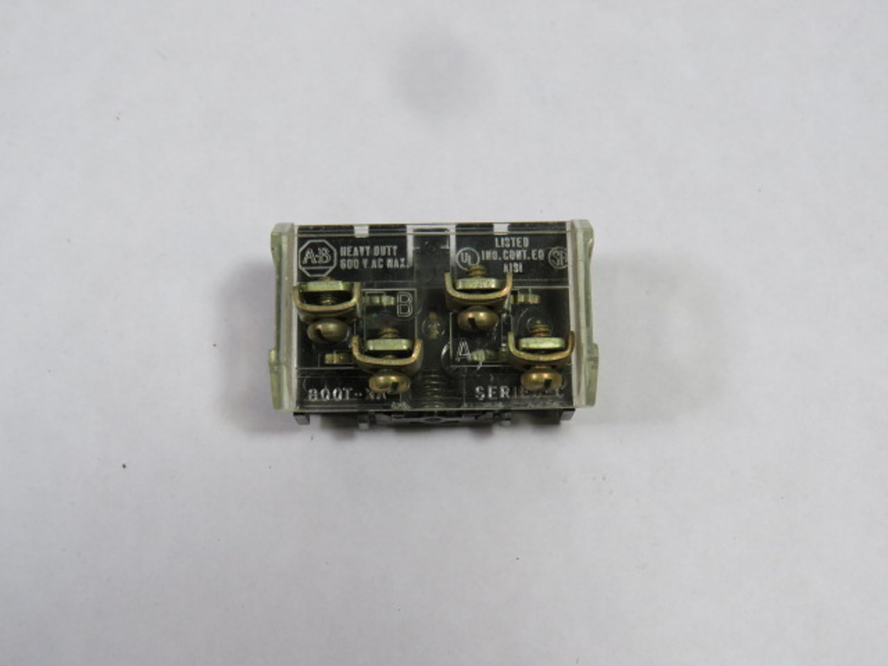 Allen-Bradley 800T-XA Series C Shallow Contact Block 1NO 1NC 600VAC USED