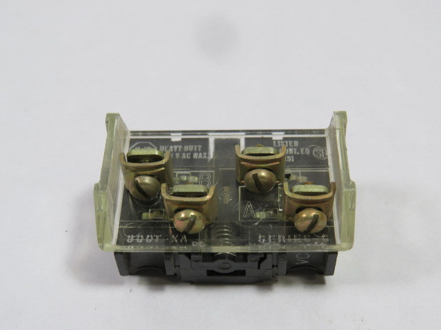 Allen-Bradley 800T-XA Series C Shallow Contact Block 1NO 1NC 600VAC USED
