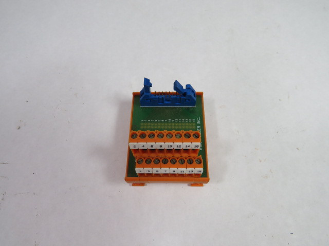 Weidmuller 914892/67 Interface Terminal Block 16 Position USED