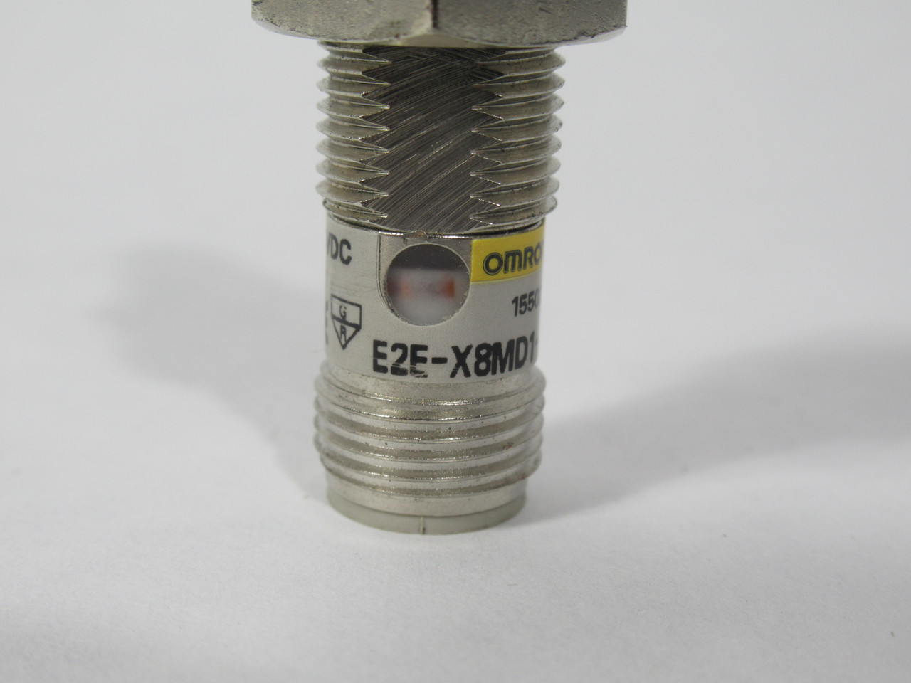 Omron E2E-X8MD1-M1 Inductive Proximity Sensor 12-24VDC 8mm Range NPN-NO USED