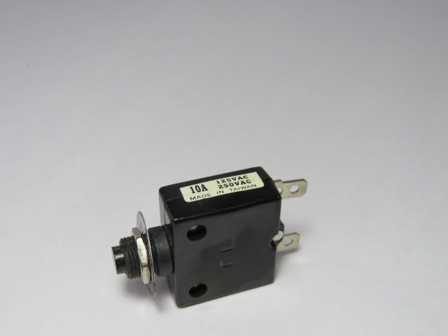 Generic TL-10A Circuit Breaker Protector 125/250Vac 10 Amp USED