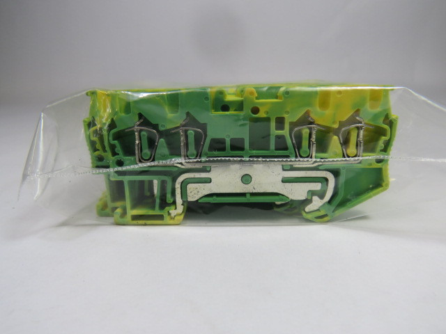 Upun UJ5-2.5/2X2JD Terminal Block Lot of 15 GREEN & YELLOW USED