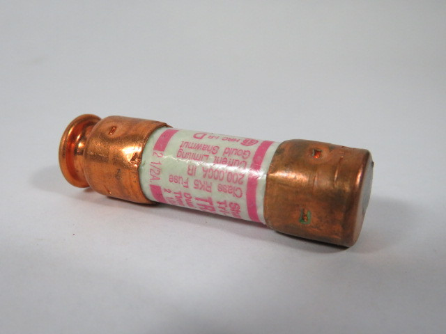 Gould Shawmut TR2-1/2R Dual Element Fuse 2-1/2A 250V USED