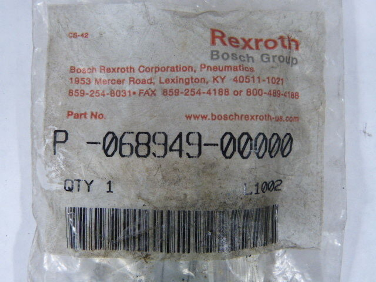 Rexroth P-068949-00000 Fitting Elbow for Manifold ! NEW !