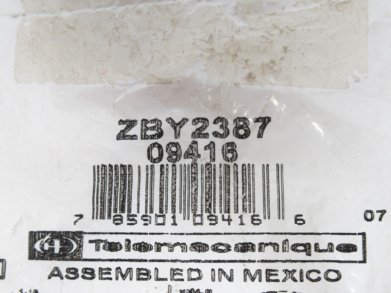 Telemecanique ZBY-2387 STD N/P Holder Mrkd Hand On/Off *Ripped Bag* NWB
