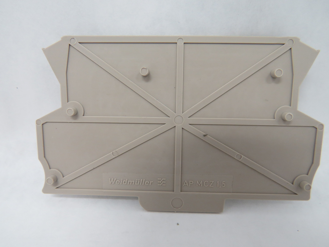 Weidmuller AP-MCZ1.5-1674 8389030000 Beige Terminal Block End Plate USED