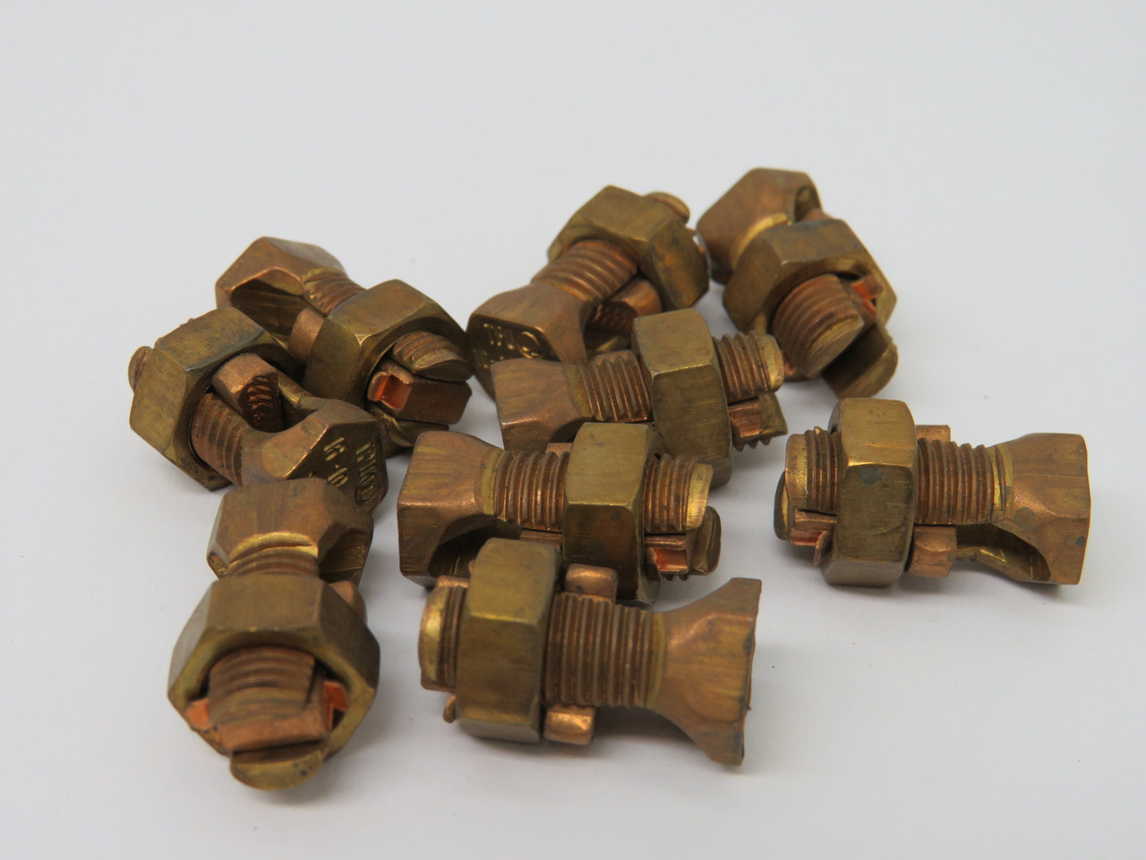 Penn-Union S-10 Split Bolt Connector 4mm 20mm TPU16-10 STR Lot of 9 NOP