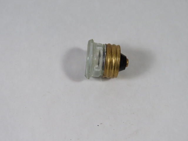 General Electric GE37615-3D Glass Fuse Plug 15A 125V USED