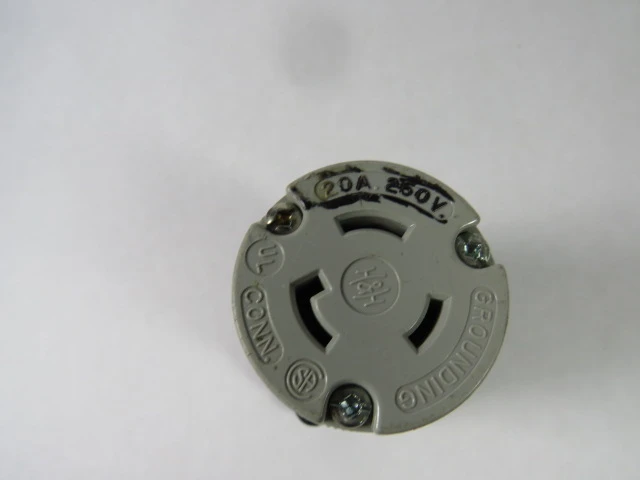 Arrow Hart AH6214 Locking Connector 20A 250V 3W 2P USED