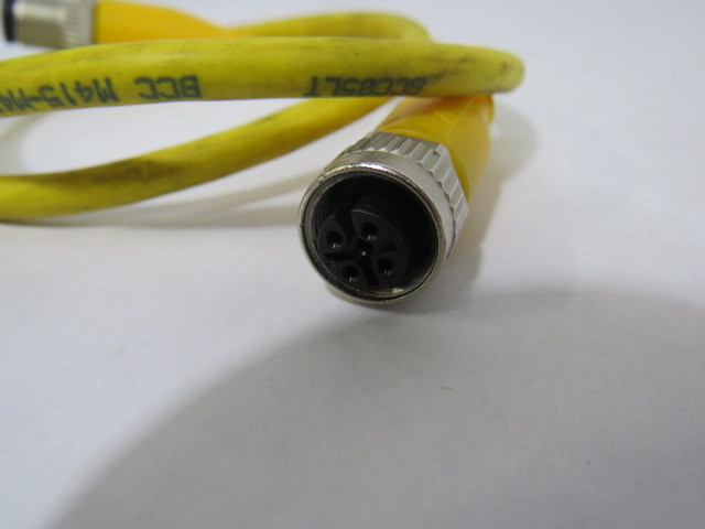 Balluff BCC05LT Yellow Double Ended Cable Female 5P Male 4P 250VAC/DC USED