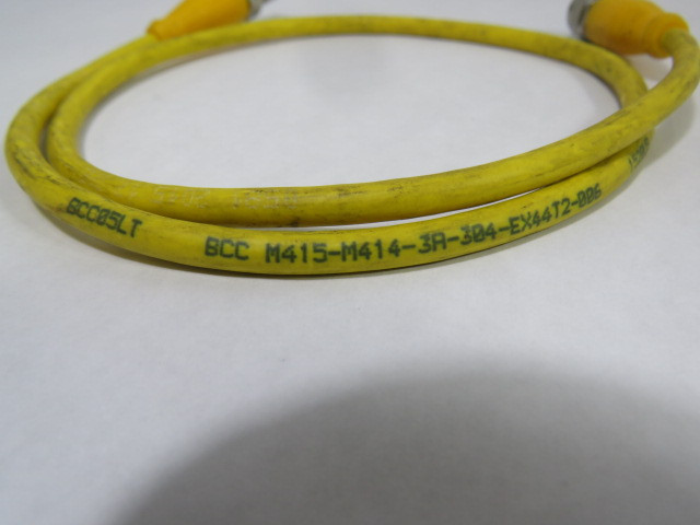 Balluff BCC05LT Yellow Double Ended Cable Female 5P Male 4P 250VAC/DC USED