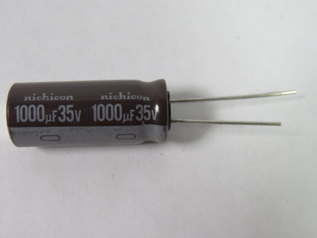 Nichicon H9601 Capacitor 1000UF 35V 2-1/4" L 1/4" OD ! NOP !