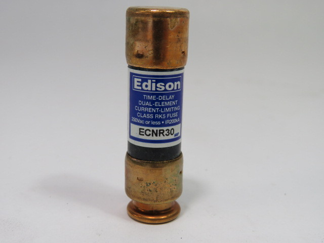 Edison ECNR30 Time Delay Fuse – 30 Amp 250V – RK5 Dual-Element, Class RK5 – 2-Pack