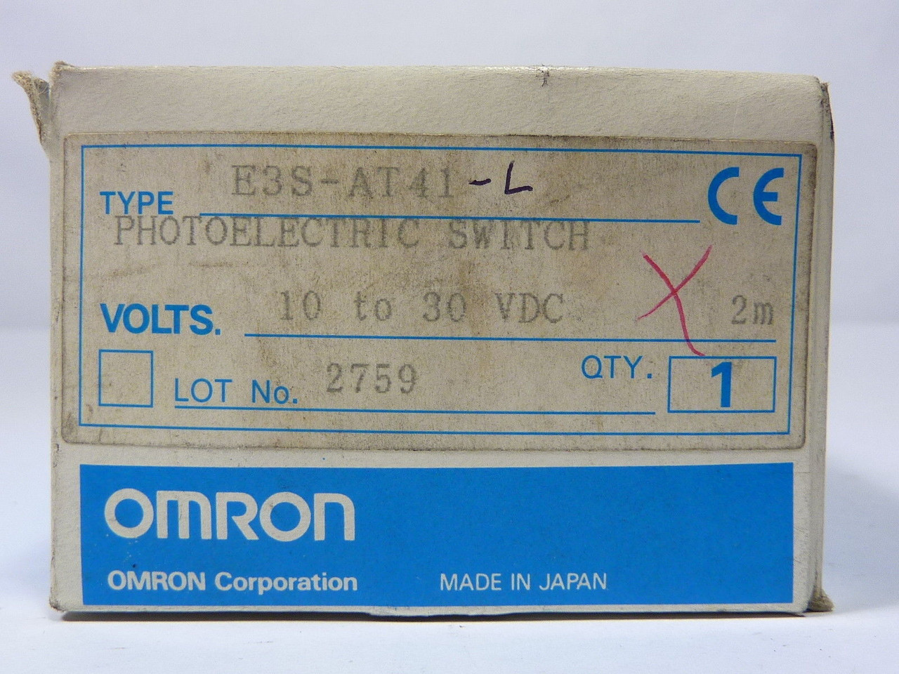 Omron E3S-AT41-L Photoelectric Sensor (Emitter Only) ! NEW !