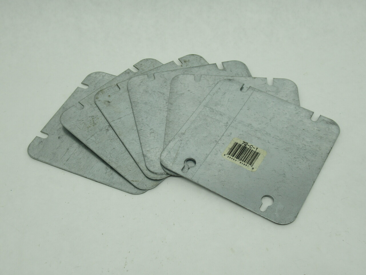 Temco 72-C-1 Metal Outlet Cover Lot of 6 USED