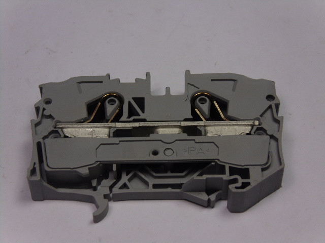 Wago 2010-1201 Grey 2-Conductor Through Terminal Block USED