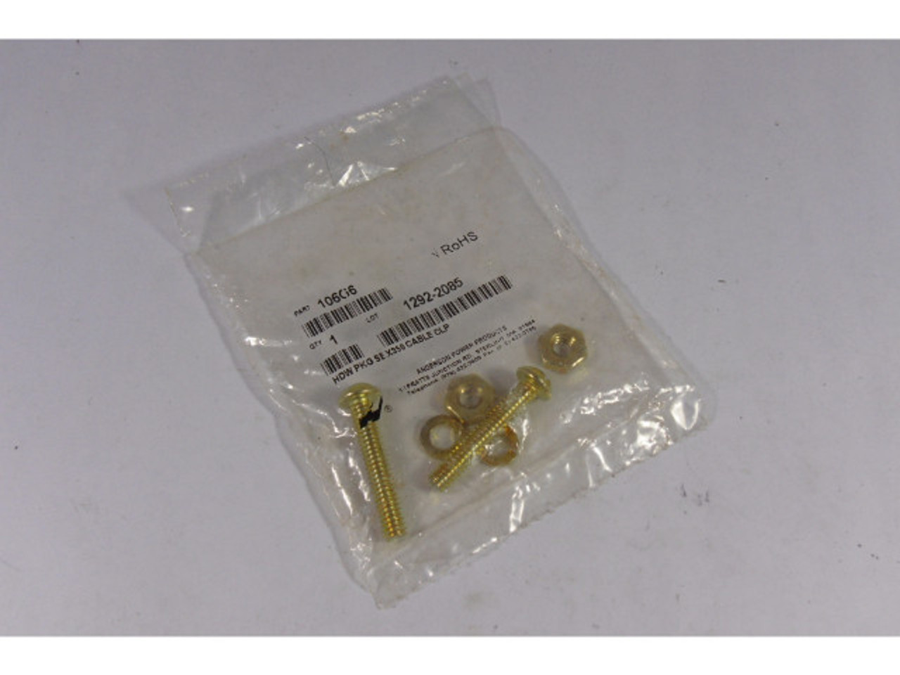 Anderson 106G6 Heavy Duty Power Connector Screws ! NWB !