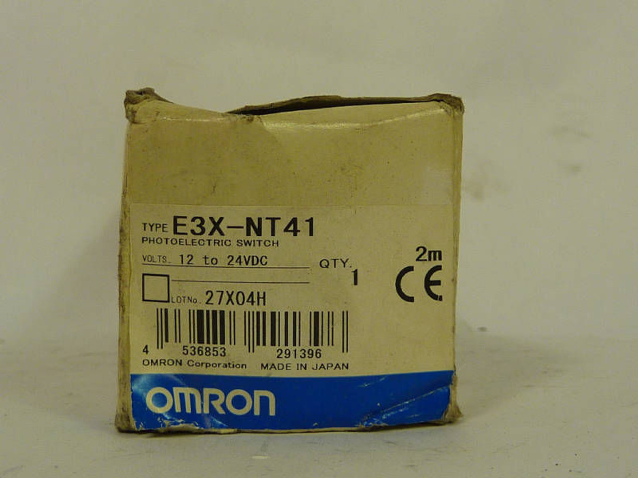Omron Photoelectric Switch 12-24VDC E3X-NT41 *Box Damage* NEW
