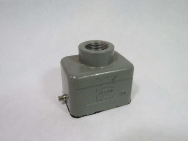 Harting 19300061440 HAN6B-HTE-M20 2 Peg Top Entry Hood USED