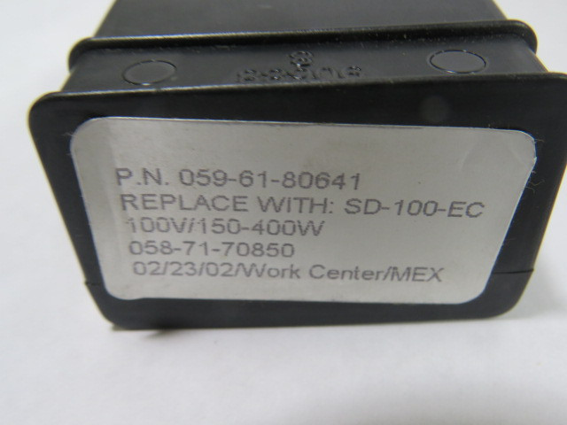 Generic 059-61-80641 Relay 100V 150-400W 3 Blades USED