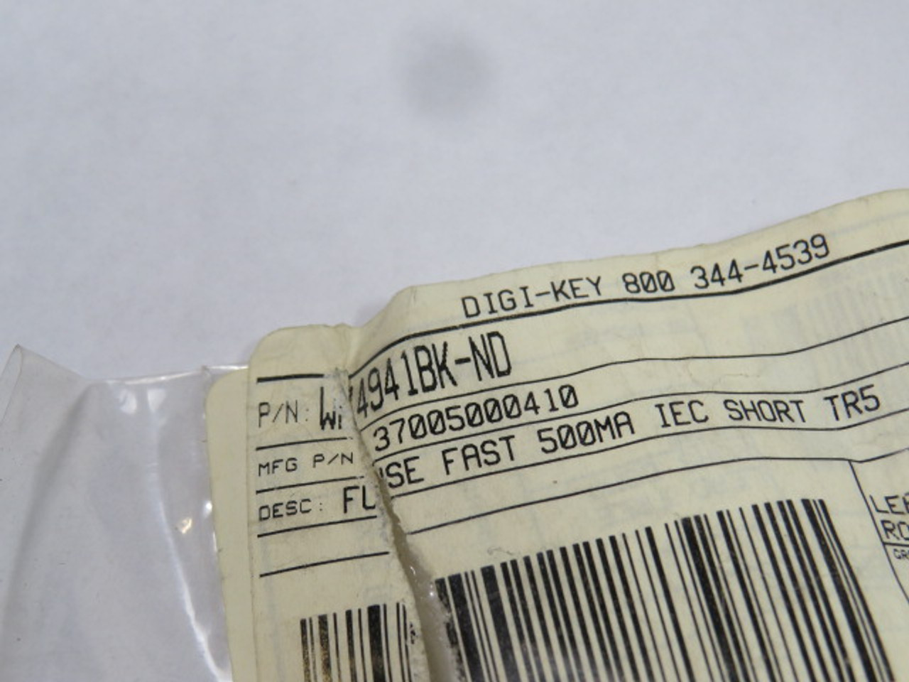 Littelfuse 37005000410 Board Mount Fuse 500mA 250V ! NOP !