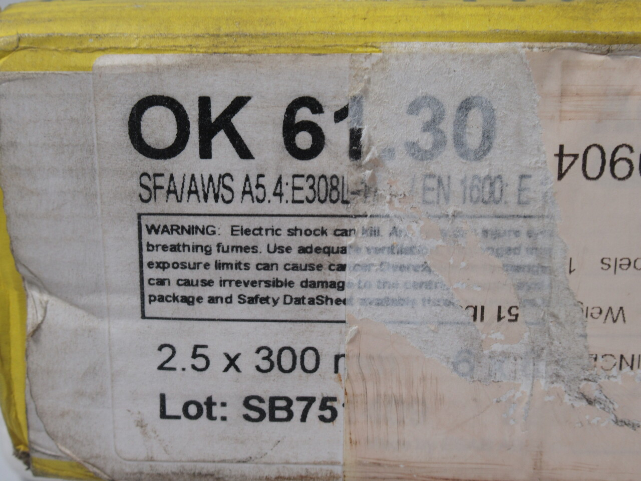ESAB OK61.30 Stainless Steel Stick Electrode 2.5x300mm PACK OF 480 NEW