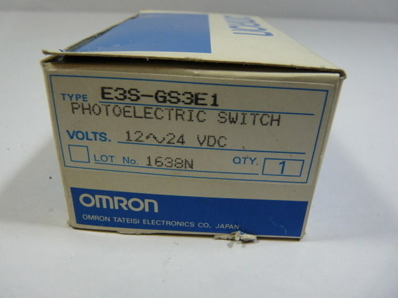 Omron E3S-GS3E1 Photoelectric Sensor 12-24VDC ! NEW !