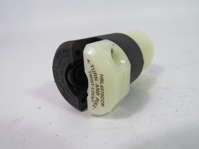Hubbell HBL4579CCN Locking Connector 15A 250V 3W 2P USED