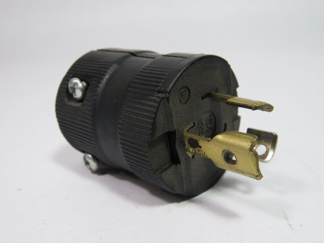 Hubbell HBL4720CBK Twist-Lock Plug 15A 125V 2P 3W L5-15P USED