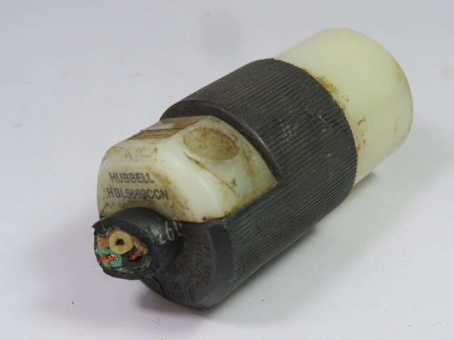 Hubbell HBL5669CCN Connector 15A 250V 2P 3W USED