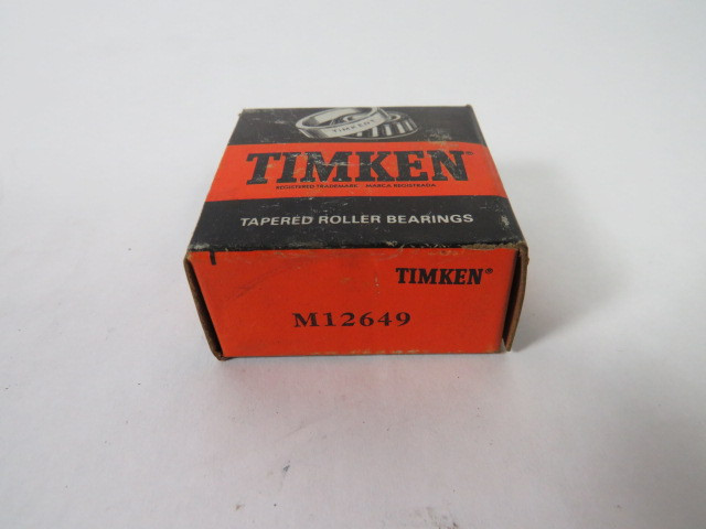 Timken M12649 Tapered Roller Bearing 0.8437X1.9687X0.7200"  NEW