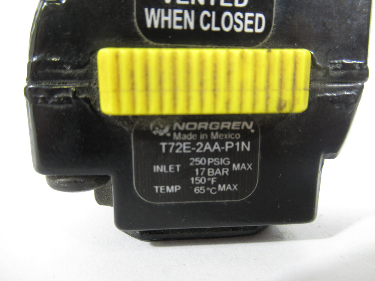 Norgren T72E-2AA-P1N 1/4" PTF Ported 3/2 Lockout Valve 250psig 17 BAR USED