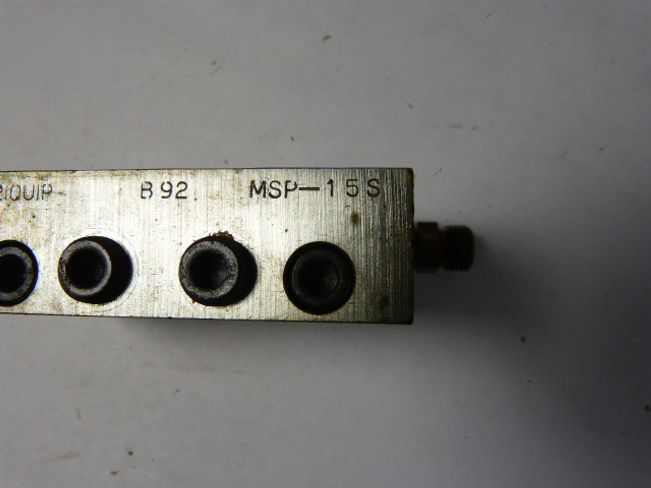 Lubriquip B92 MSP-15S Modular Divider Valve USED