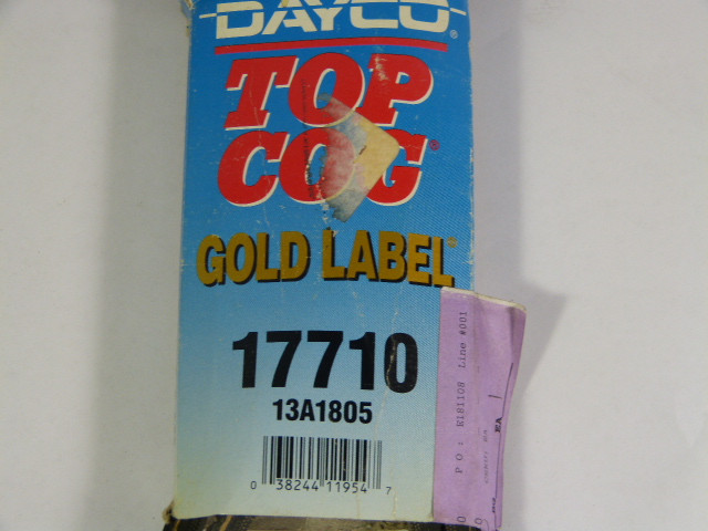 Dayco 17710 Top Cog Belt 71.27”L 0.53”W (13A1805) NEW