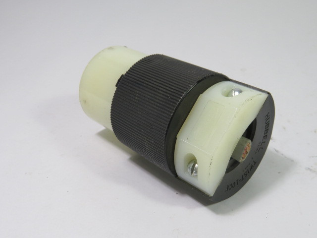 Hubbell 2433 Twist-Lock Connector 20A 480V 3P 4W USED