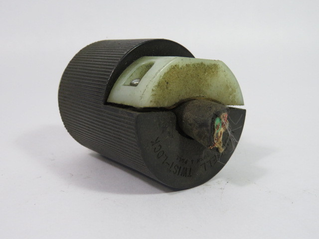 Hubbell 2411 Twist-Lock Plug 20A 125/250V 3P 4W USED