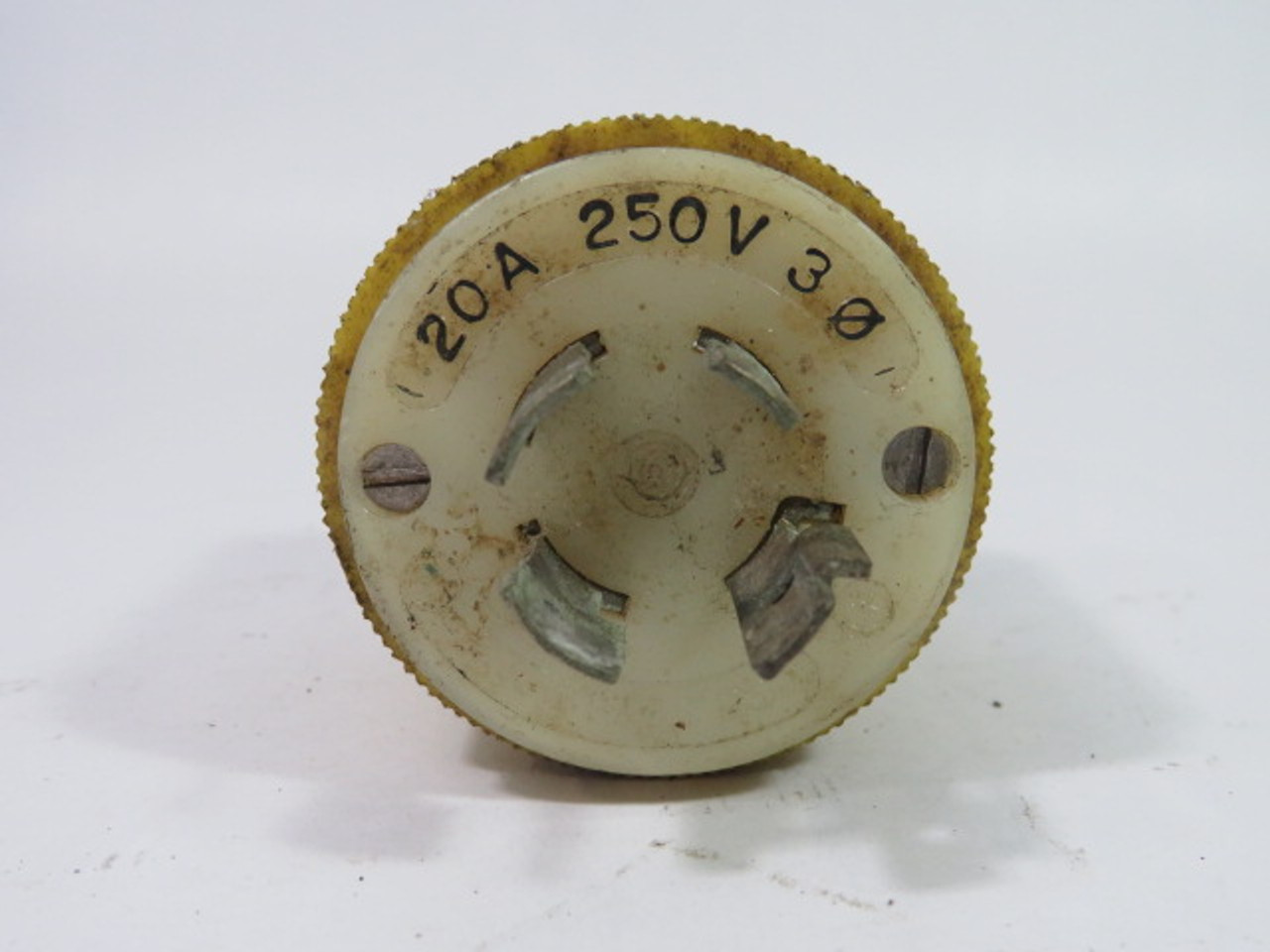 Hubbell 24CM21 Corrosion-Resistant Plug 20A 250V 3P 4W USED