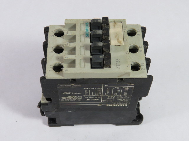 Siemens 3TF3300-0AK6 Contactor 110/120V 50/60Hz USED