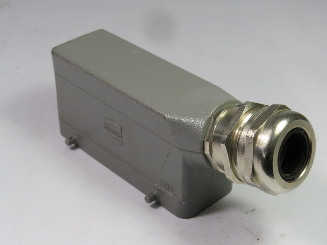 Harting 19-30-024-1522 Side Entry Connector Hood USED