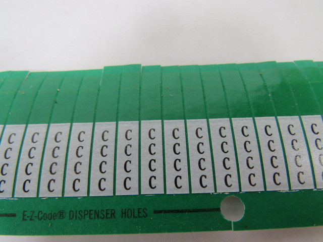 Thomas & Betts C Green E-Z-Code Wire Markers Lot of 19  NEW