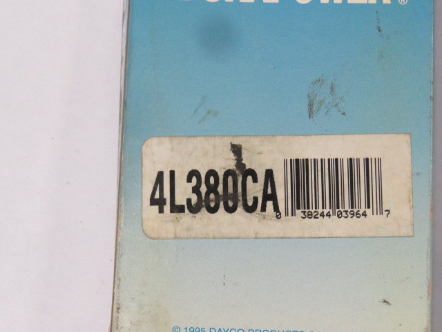 Dayco 4L380 V-Belt 38"L 1/2"W 9/32"Thick NEW