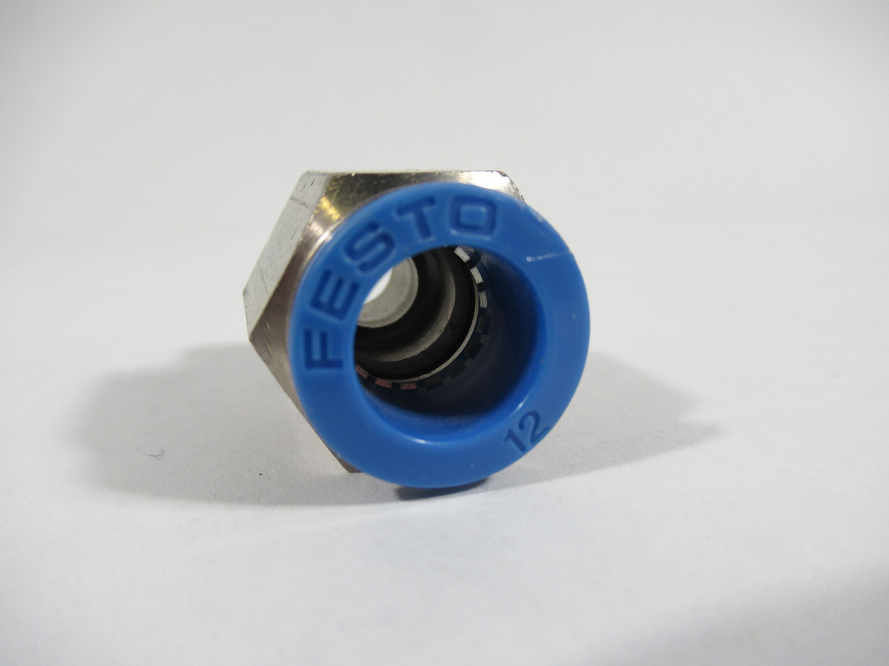 Festo 164980 QS-1/4-12 Push-in Fitting 12mm R1/4 USED