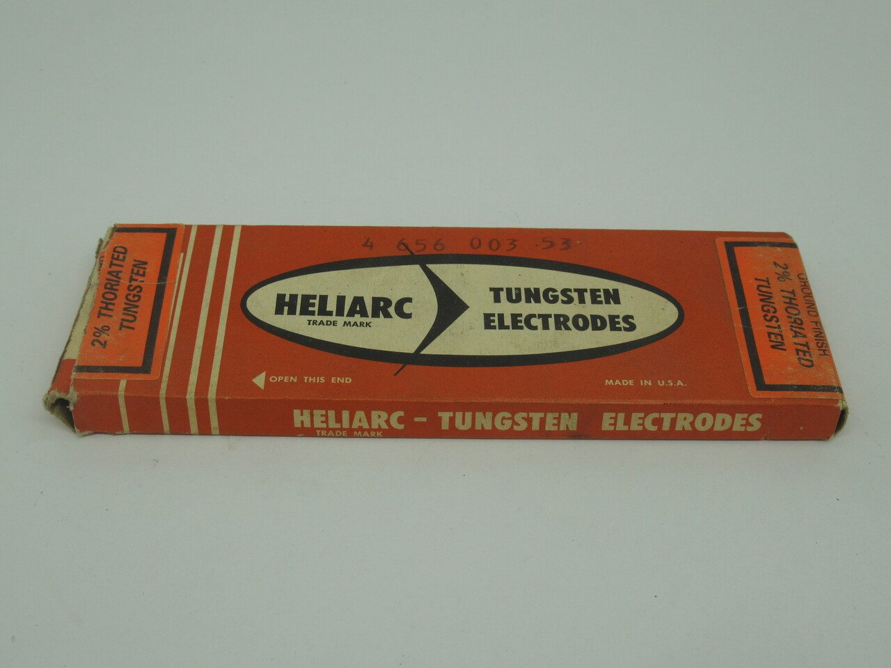 Heliarc 84Z19 Tungsten 7" Electrode 2% Thoriated 1/16 Lot of 6 NEW