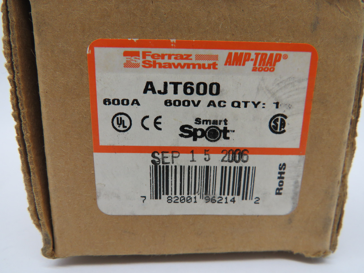 Ferraz Shawmut AJT600 Amp-Trap Time Delay Fuse 600A 600V NEW