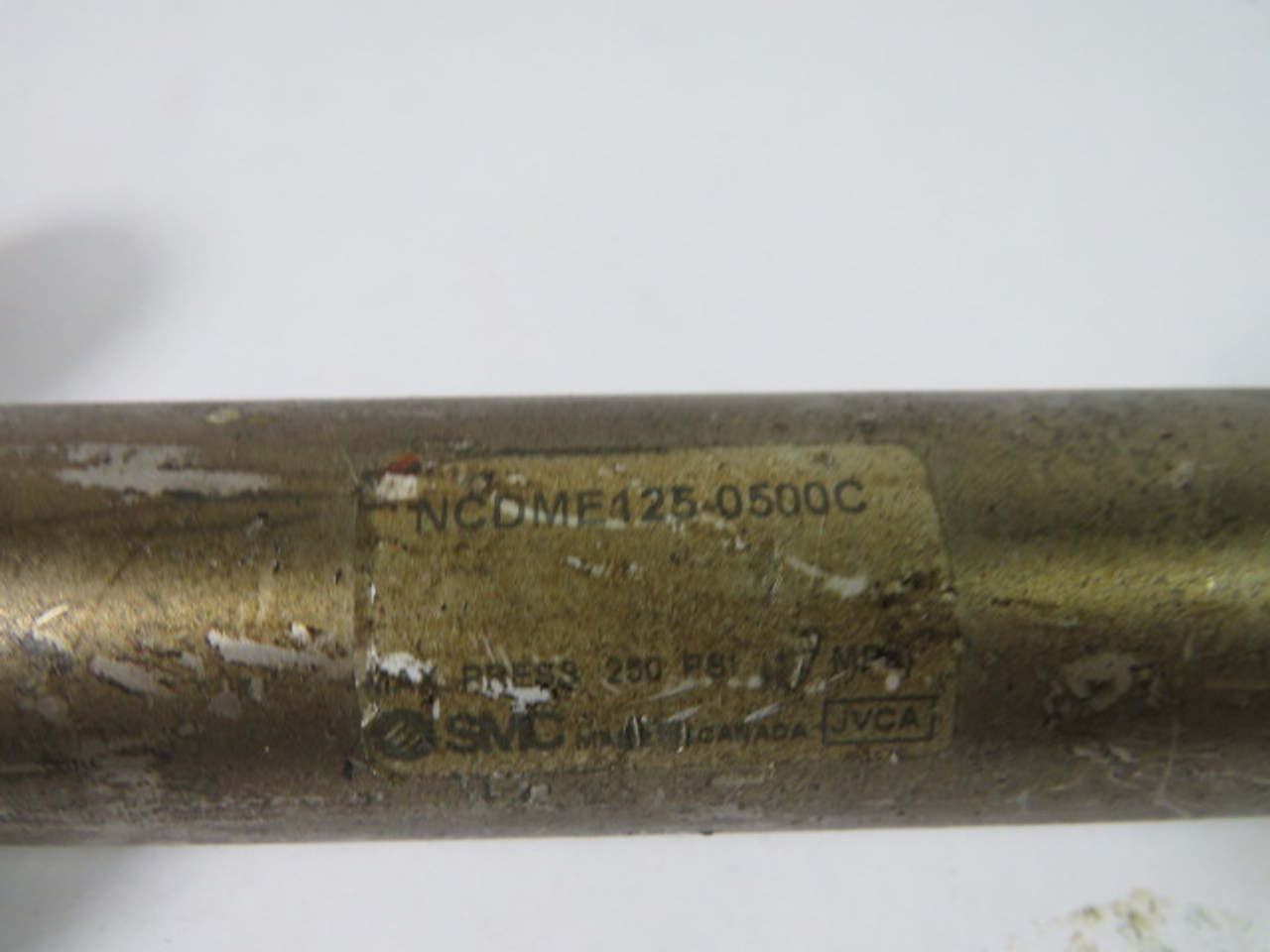 SMC NCDME125-0500C Air Cylinder Cushion 250PSI USED