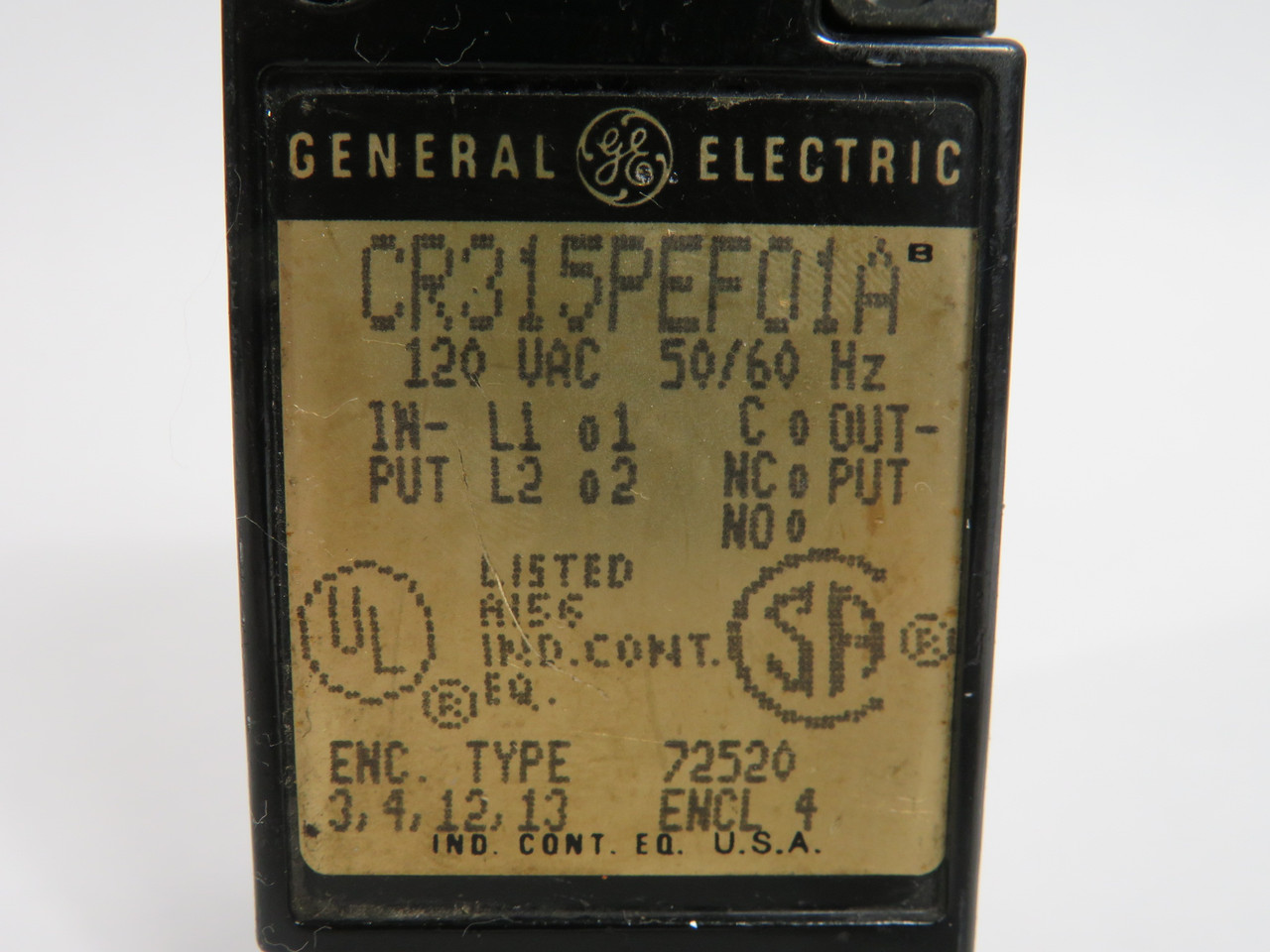 General Electric CR315PEF01A Photoelectric Limit Switch C/W CR315PEH1 Head USED