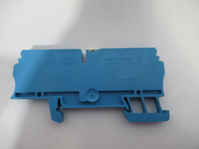 Weidmuller ZDU-2.5/4AN-BL Terminal Block Lot of 20 BLUE USED